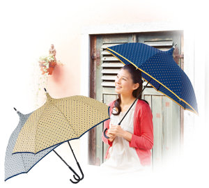 ドットパゴタ晴雨兼用長傘