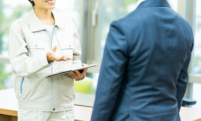 企業間ビジネスマッチング交流会の様子